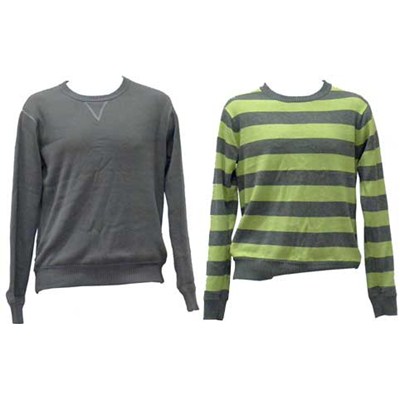 Point Crew Reversible Sweater - Cool Grey