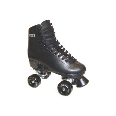 BFP Black Leather Quad Roller Skates