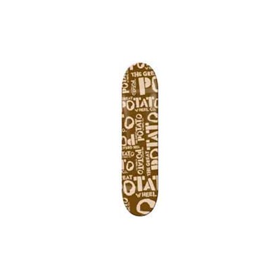 Brown Potato Logo Skateboard Deck