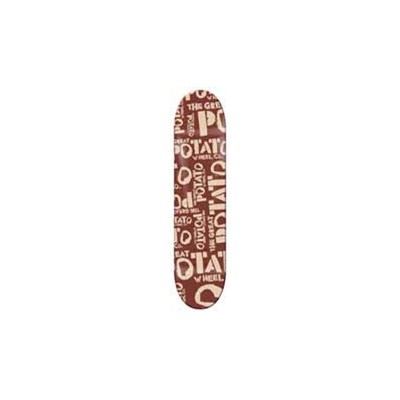 Red Potato Logo Skateboard Deck
