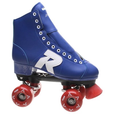52 Star Vinyl Blue Quad Roller Skates