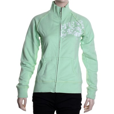 Wanna Rock Girls Zip Fleece Track Jacket - Lime Green