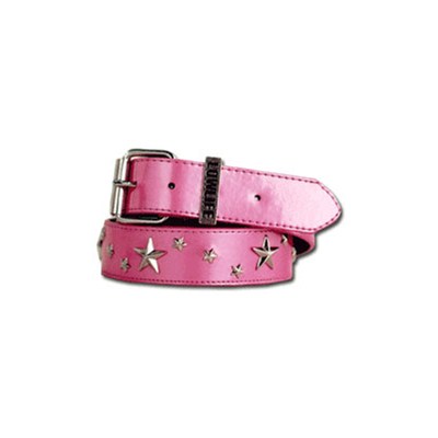 Fallen Studded Belt - Pink with Silver