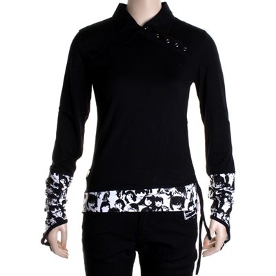 Lingo L/S Girls Polo Shirt - Black