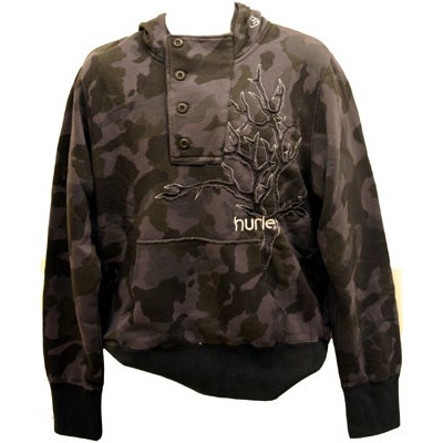 Milton Fashion Hoody - Black Camo