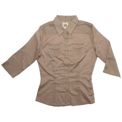 Suzie Q 3/4 Solid Shirt - Sage