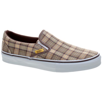 Classic Slip On LX (Prima Plaid) Espresso/Sun Yellow Shoe 52066