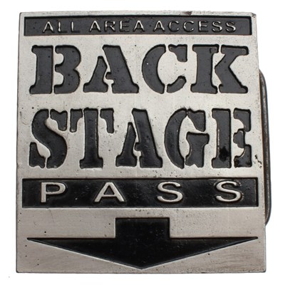 Back Stage Pass Buckle