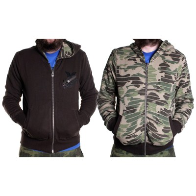 Slant Reversible Zip Hoody