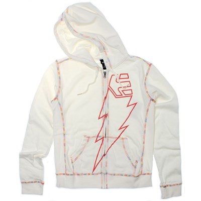 Strike Zip Hoody - White
