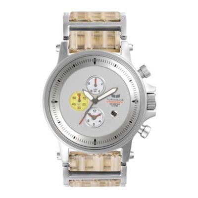 Plexi Acetate Silver/Silver/Yellow/White Men's Watch PLA010