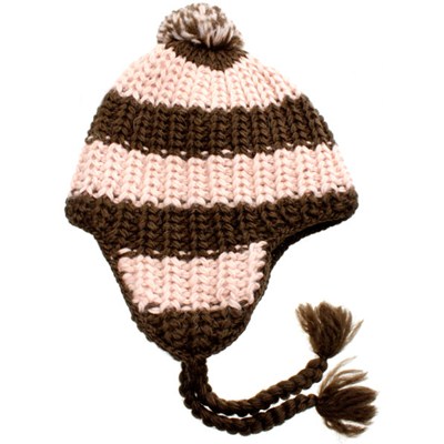 Sister Hood Earflap Beanie - Cameo Pink