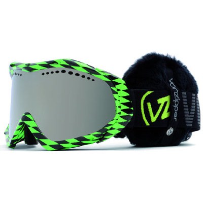 Bushwick Diamonds Bronze Chrome Goggles - Green