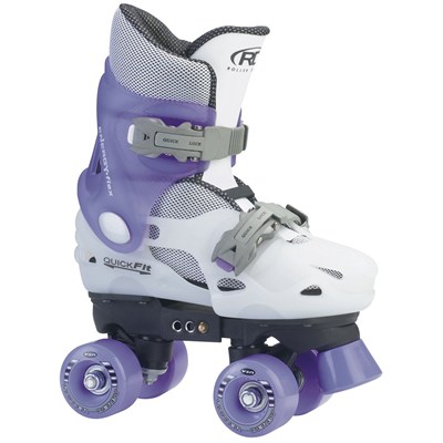 Trans 400  White/Lilac Quad Roller Skates