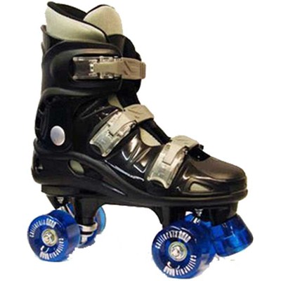 California Pro VT06 Kids Black Quad Roller Skates