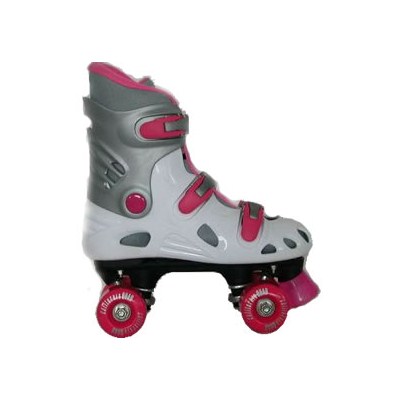 VT06 Kids White/Pink Quad Roller Skates