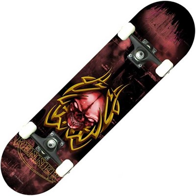 B Series Tribal Skull Complete Skateboard