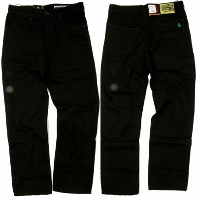 Black Zip Brown Wash Jeans