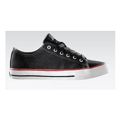 The Classic Black/Red Canvas Shoe