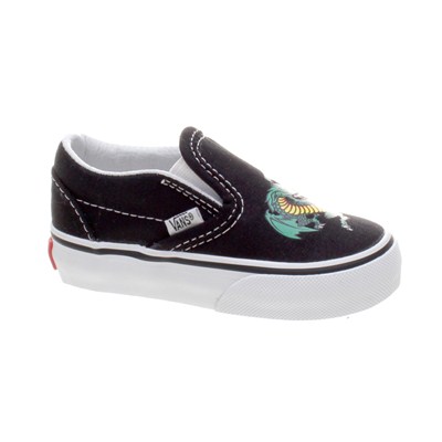 Classic Slip On (Dragon) Black/Jellybean Toddler Shoe