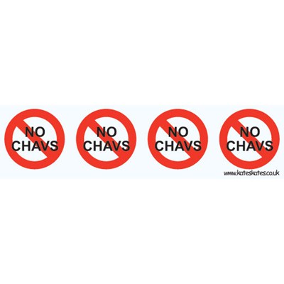 Skate Sticker Tape 'No Chavs'