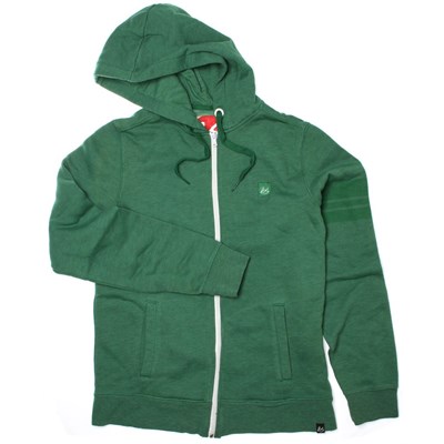Varsitee Green Zip Hood Fleece