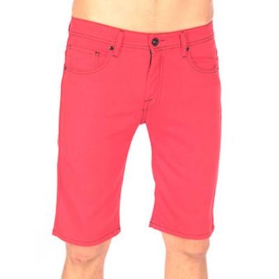 Vorta Red Denim Shorts
