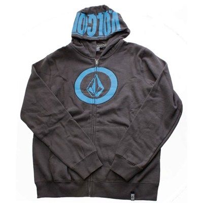 Circle Screen Shadow Grey Youth Zip Hood