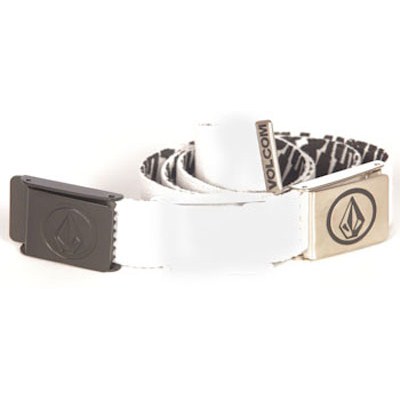 Interchange Reversible White/Black Web Belt