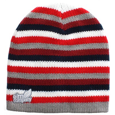 Multistripe Beanie - Red