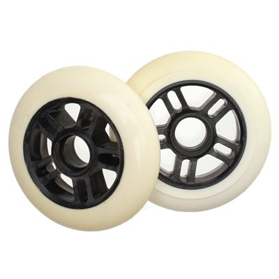 Pro Series Extreme Metal Core 100mm Scooter Wheel - White/Black - Discoloured