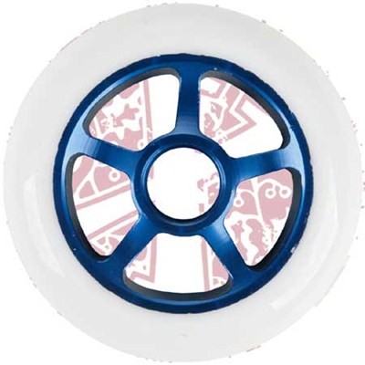 Pro Series Extreme Metal Core 100mm Scooter Wheel - Blue/White