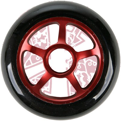 Pro Series Extreme Metal Core 100mm Scooter Wheel - Red/Black