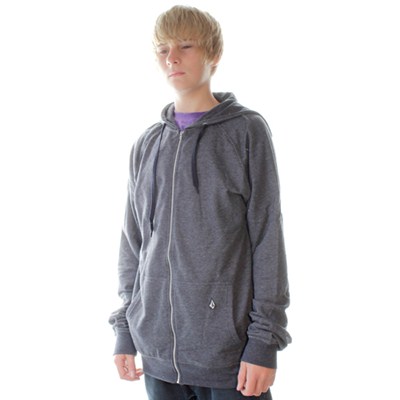 Timesoft III Ultra Slim Dark Grey Zip Hoody