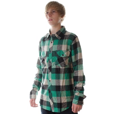 Skeptic Dark Green L/S Flannel Shirt