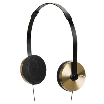 Apollo 3-Button Mic Gold/Black Headphones