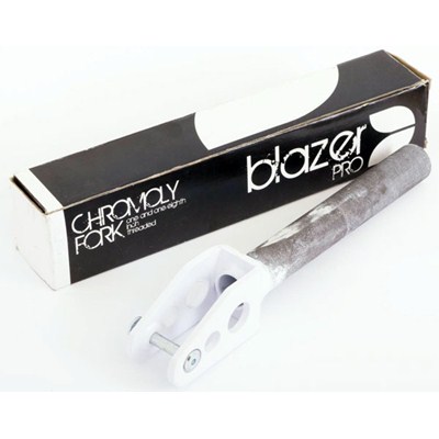 Pro Chromo Threaded Scooter Forks - White