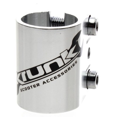 Silver Triple Collar Scooter Clamp
