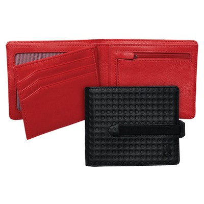 Spire Black Dot Big Bill Strap Wallet