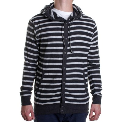 Clusto Cardigan Hooded Sweater - Black