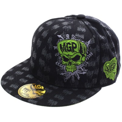 MGP Logo Fitted Flat Bill Cap - Black