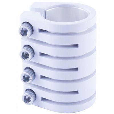 Quad Collar Scooter Snake Clamp - White (inc Shim)