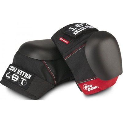 Pro Derby Black/Red Knee Pads