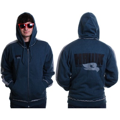 Marley Acid Wash Youths Zip Hoody - Slate