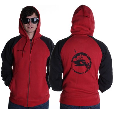 Stamp Youth Rider Zip Hoody - Red