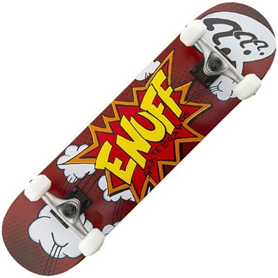 Pow Red 7.75inch Complete Skateboard
