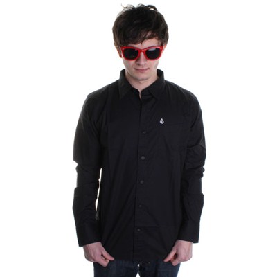 XYZ Solid L/S Shirt - Black