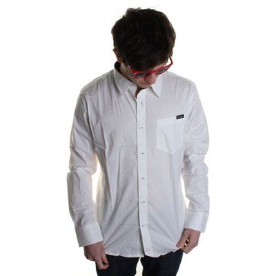 XYZ Solid L/S Shirt - White