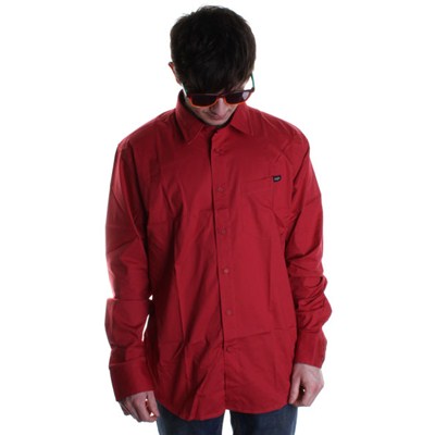 XYZ Solid L/S Shirt - Vintage Red