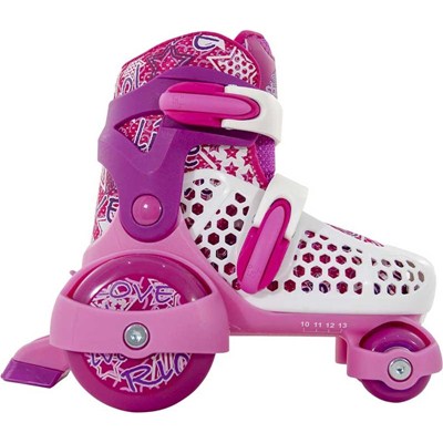 Stomper White/Pink Kids Starter Skates